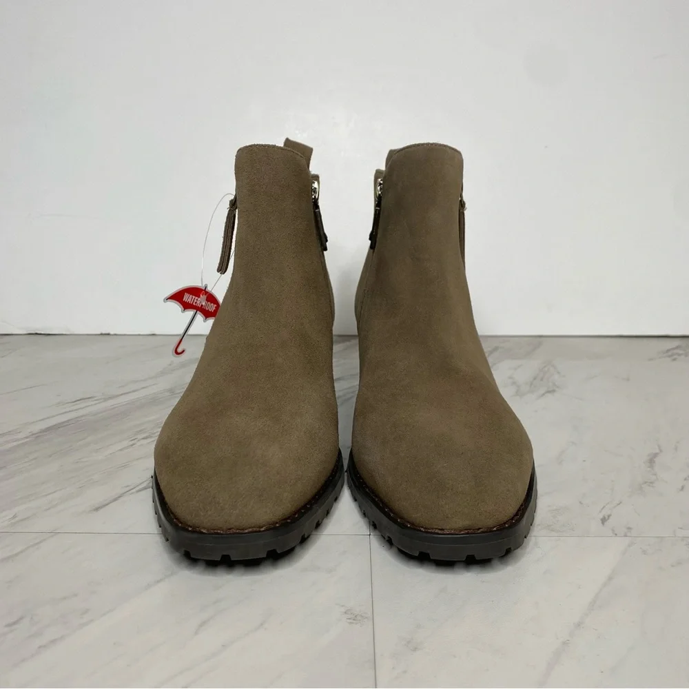 New! Blondo Samara Gray Tan Suede Bootie 9M